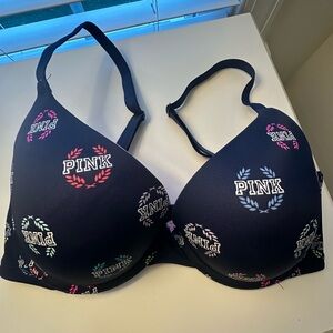 PINK Victoria's Secret wear everywhere push up Multicolor Logo Bra